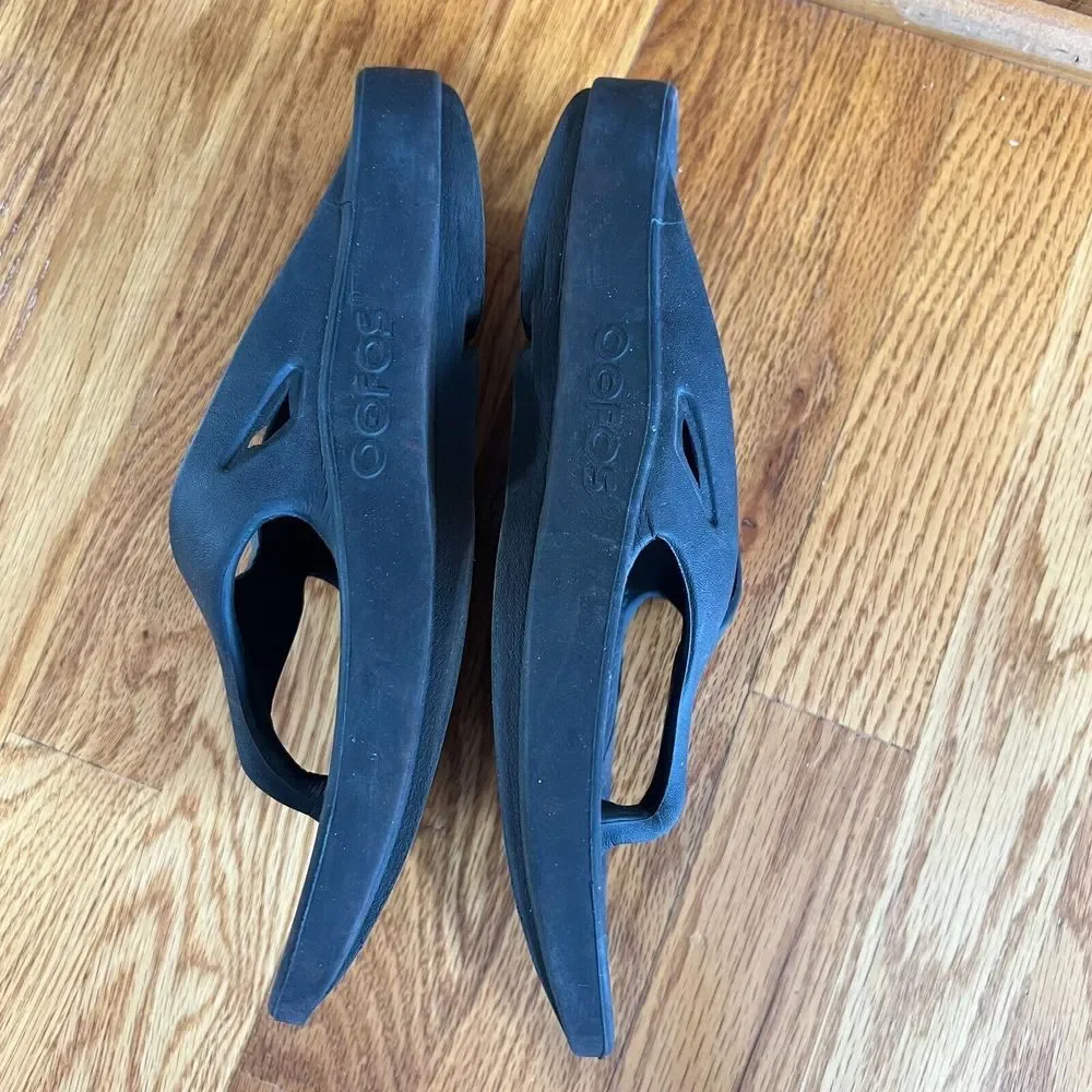 OOFOS Ooriginal Flip Flop Black‎ Size 10 Comfy